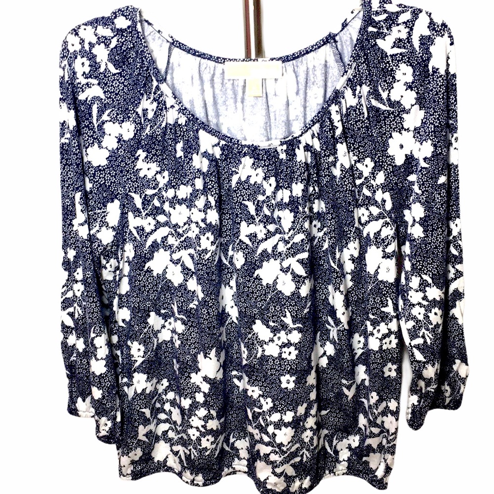 Michael Kors Floral Pattern Blouse